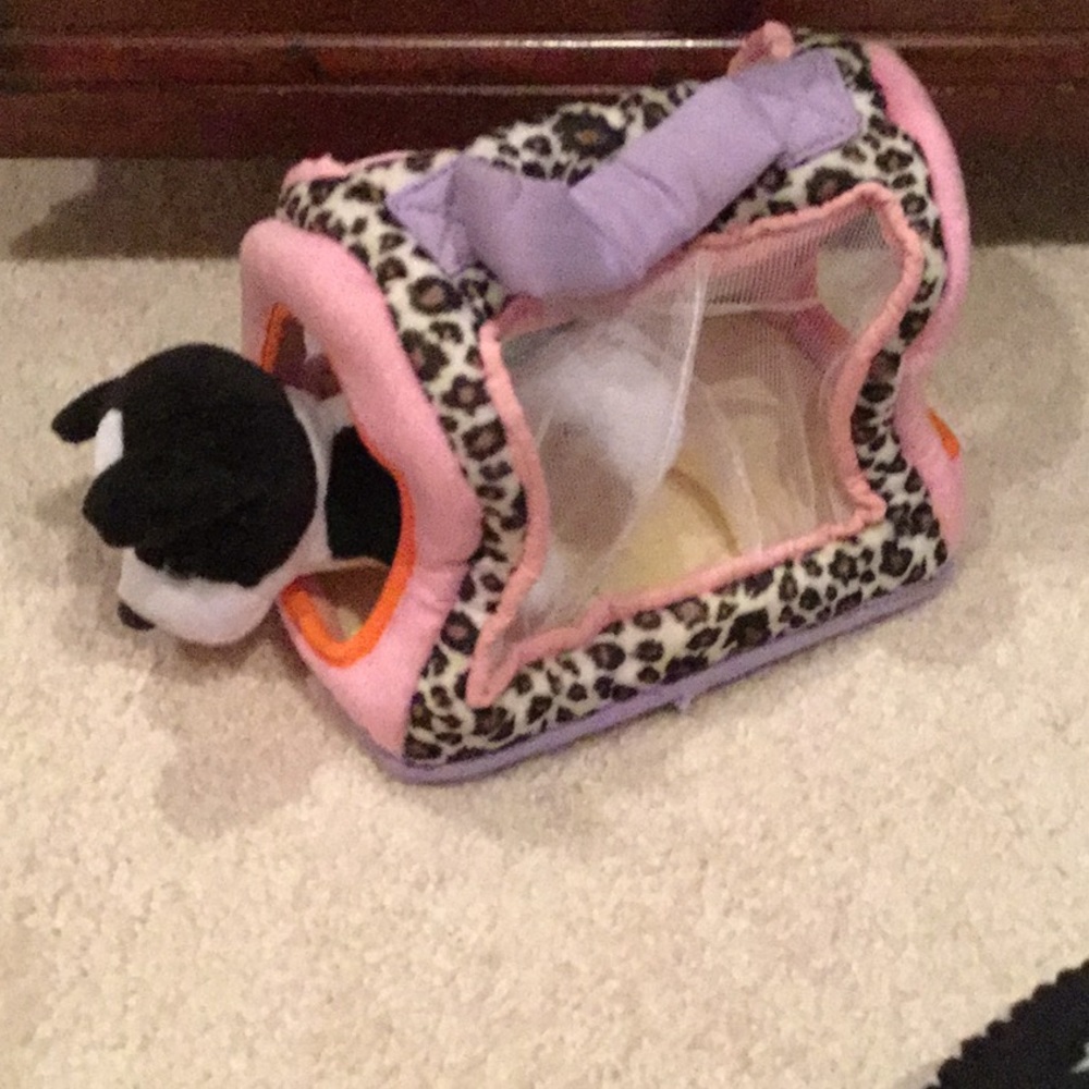 little dog and holder set